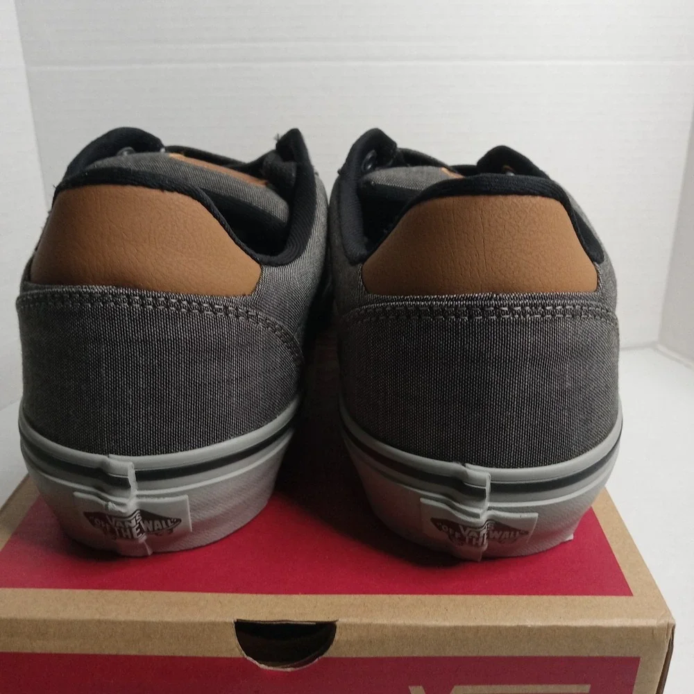 Vans Atwood Deluxe Skate Shoes Sneakers Textile Grey Men's Size 8.5 VN0A3WKWSG7